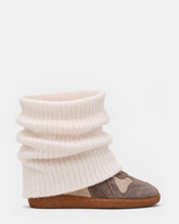 MAVIS KNIT TAUPE SUEDE